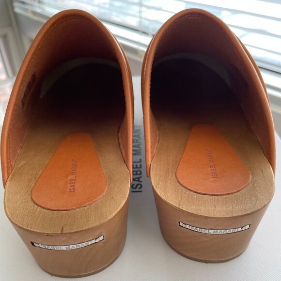ISABEL MARANT Thalie leather clogs/ Color: Natural (Tan) - Picture 2 of 6
